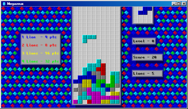 Akwende's Tetris clone